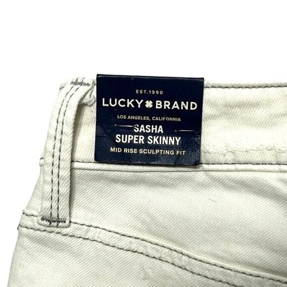 Lucky Brand Sasha Super Skinny Sculpting Fit Jeans NWT Women's Sz 6/28 Salted - Picture 6 of 10